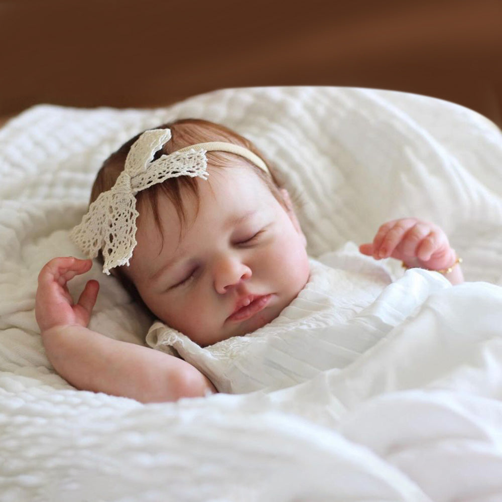 [Heartbeat💖 & Sound🔊][Kids Special Offer] 20" Real Lifelike Dide, Realistic Soft Silicone Vinyl Newborn Baby Girl Doll