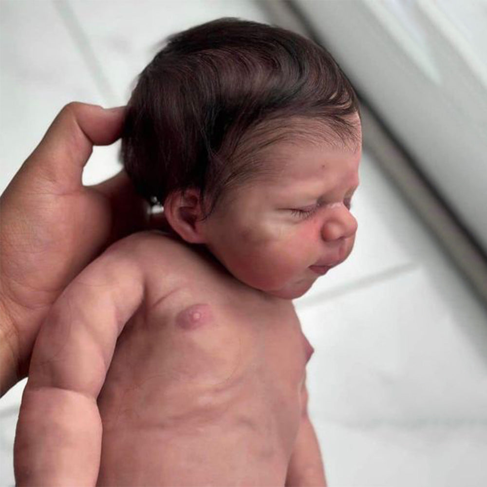 12"&16" Clement Full Body Silicone Bendable Reborn Baby Boy or Girl Dolls Named Renna and Lanma