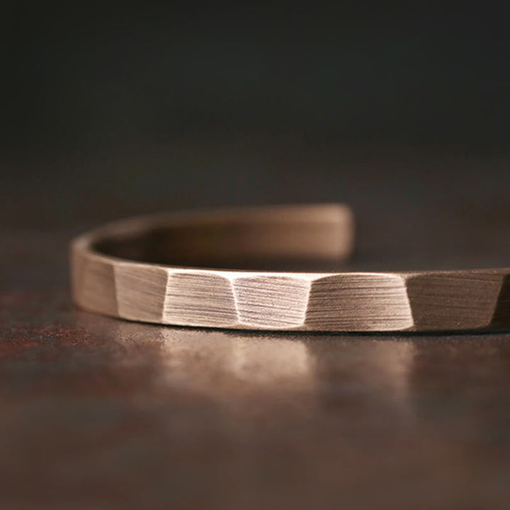 BWOOOH Vintage Rustic Design Copper Wealth Adjustable Cuff Bracelet | spiritual healing bracelet