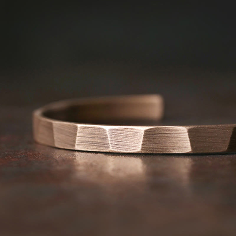 BWOOOH Vintage Rustic Design Copper Wealth Adjustable Cuff Bracelet | spiritual healing bracelet