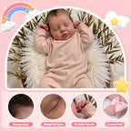 [Free customized birth certificate] 20" Real Lifelike Realistic Soft Silicone Vinyl Newborn Baby Girl Doll Clinaira[Purchase and get permanent VIP service!]