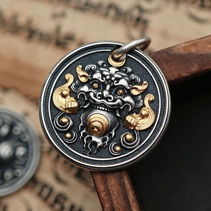 BWOOOH Tibetan Kirtimukha Amulet Healing Necklace Pendant