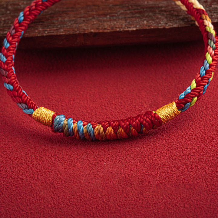 BWOOOH "May You Be Safe And Lucky In The Year Ahead" Multicolored Bracelet