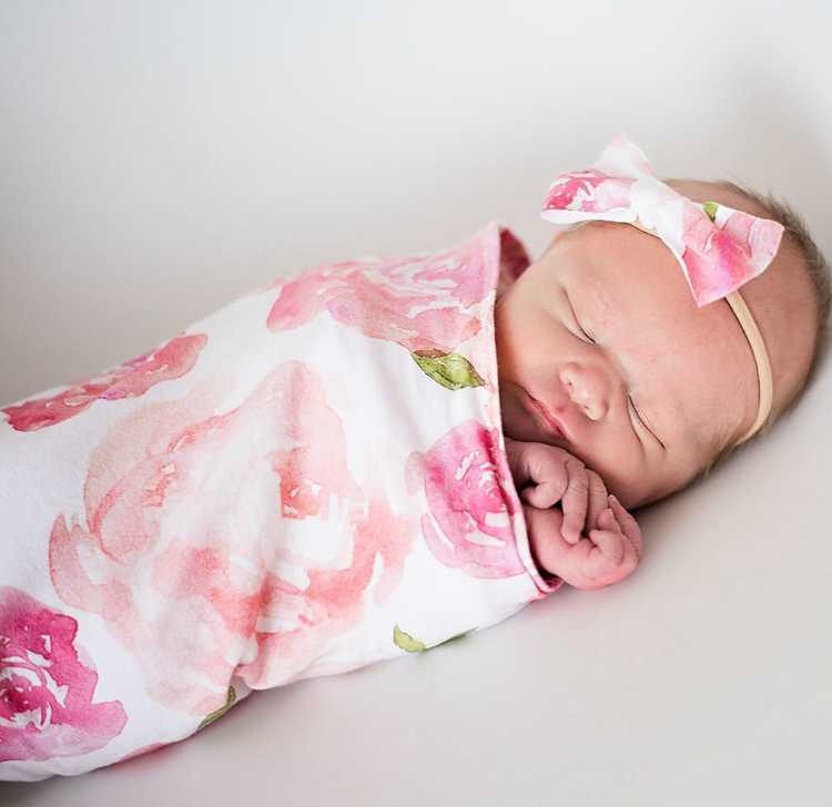 17"-20" Dollreborns®Adorable baby Swaddle Blanket And Headband Set