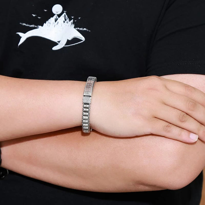 BWOOOH Vintage Lines Pattern Balance Rotatable Bracelet