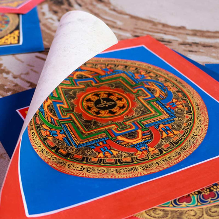 BWOOOH Tibetan thangka Buddhist painting - Tibetan Handmade Thangka Painting B