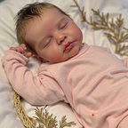 [Free customized birth certificate] 20" Real Lifelike Realistic Soft Silicone Vinyl Newborn Baby Girl Doll Clinaira[Purchase and get permanent VIP service!]