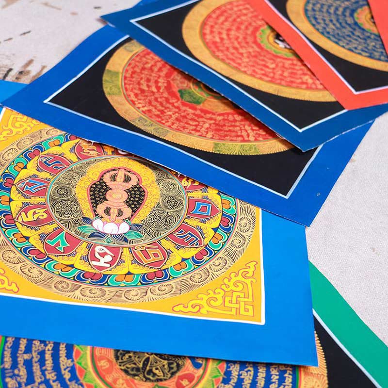 BWOOOH Tibetan thangka Buddhist painting - Tibetan Handmade Thangka Painting B