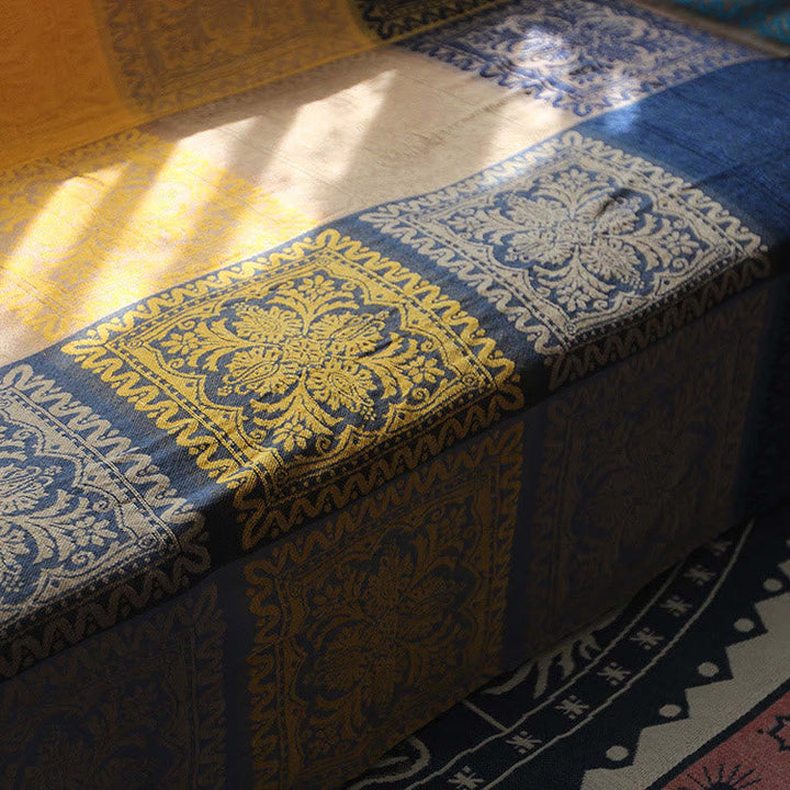 BWOOOH Tibetan Colorful Flower Pattern Hand-Dyed Cozy Bla