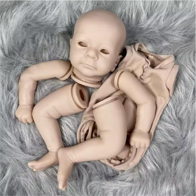 18 Inch Reborn Baby Doll Kit Felicia Vinyl Baby Molds Blank Unpainted Unassembled Kit Handmade DIY
