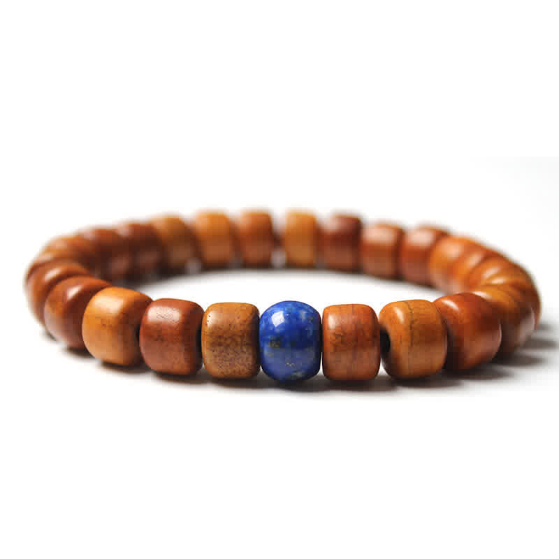 BWOOOH Tibetan Bone Beads Om Mani Padme Hum Strength Bracelet