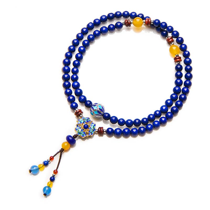 BWOOOH Lapis Lazuli Yellow Agate Positive Bracelet