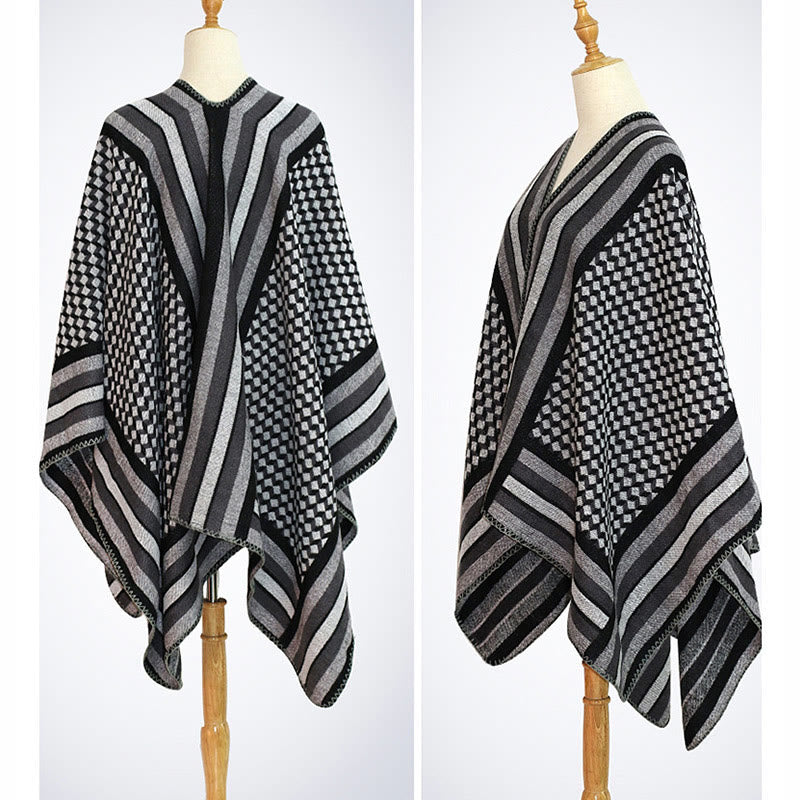BWOOOH Tibetan Shawl Classic Pattern Winter Cozy Warm Tra