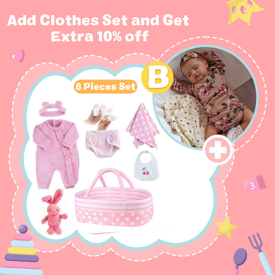 [Heartbeat & Sound] 20 '' Adalia Lifelike Asleep Reborn Rosalie Baby Doll Girl Gifts For Kids 2025 By Rsgdolls®