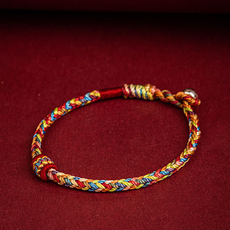 BWOOOH Handmade Dragon Boat Festival Luck Colorful Rope Child Adult Bracelet
