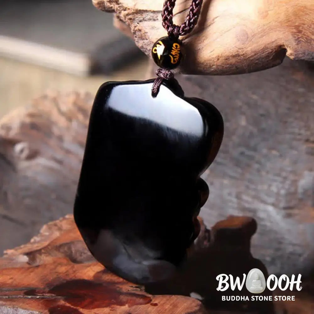 BWOOOH Black Obsidian Elephant protection necklace/keychain - View 9