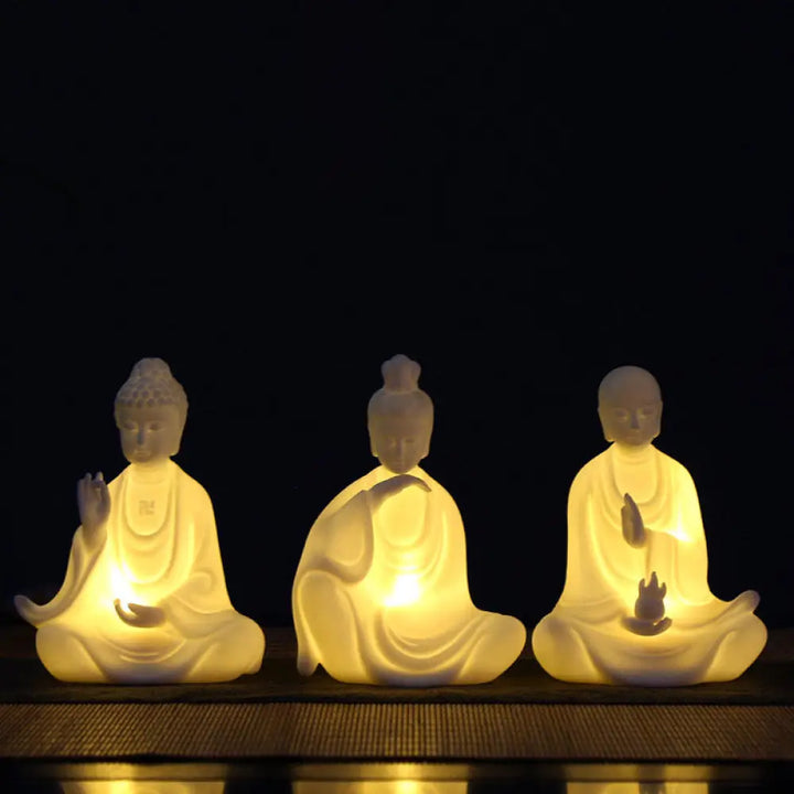BWOOOH Avalokitesvara Ksitigarbha Bodhisattva ceramic altar decoration
