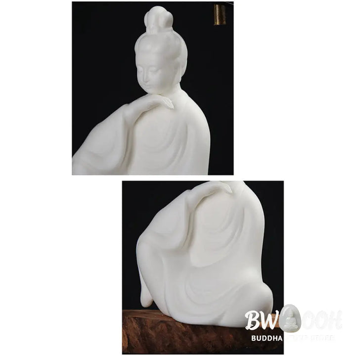 BWOOOH Avalokitesvara Ksitigarbha Bodhisattva ceramic altar decoration - View 12
