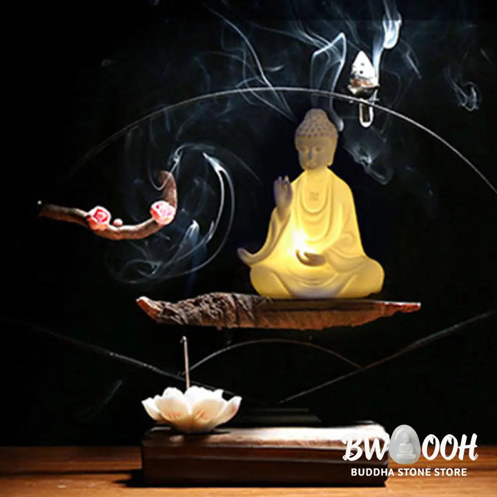 BWOOOH Avalokitesvara Ksitigarbha Bodhisattva ceramic altar decoration - View 4