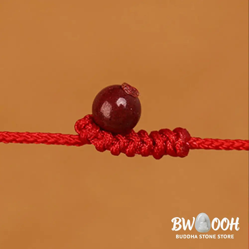 Buddha Stone 999 Solid Gold Red String Belly Chain - Belly Chain
