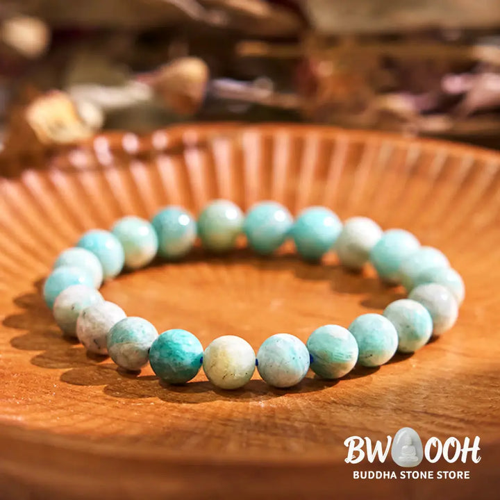 Buddha Stone Amazonite Positive Balance Bracelet - BWOOOH - Amazonite(Wrist Circumference: 14-16cm) - Bracelet