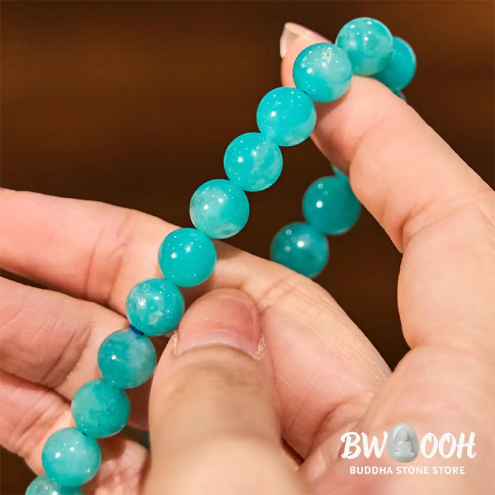 Buddha Stone Amazonite Positive Balance Bracelet - BWOOOH - Amazonite(Wrist Circumference: 14-16cm) - Bracelet