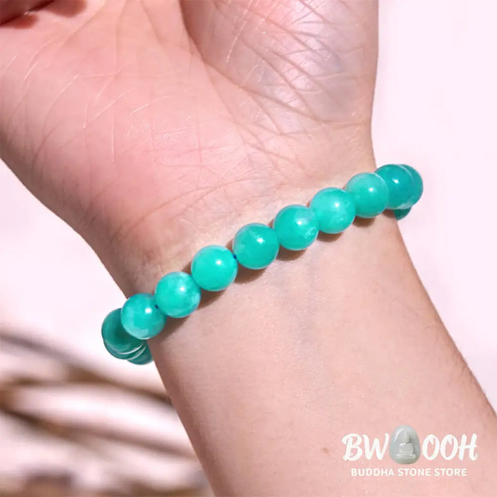 Buddha Stone Amazonite Positive Balance Bracelet - BWOOOH - Amazonite(Wrist Circumference: 14-16cm) - Bracelet