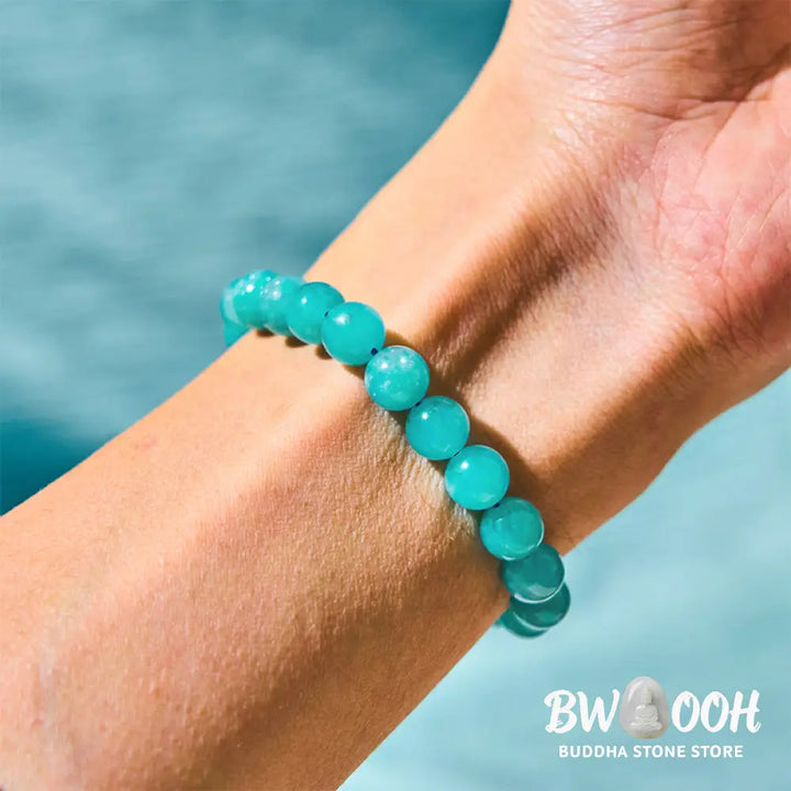 Buddha Stone Amazonite Positive Balance Bracelet - BWOOOH - Amazonite(Wrist Circumference: 14-16cm) - Bracelet