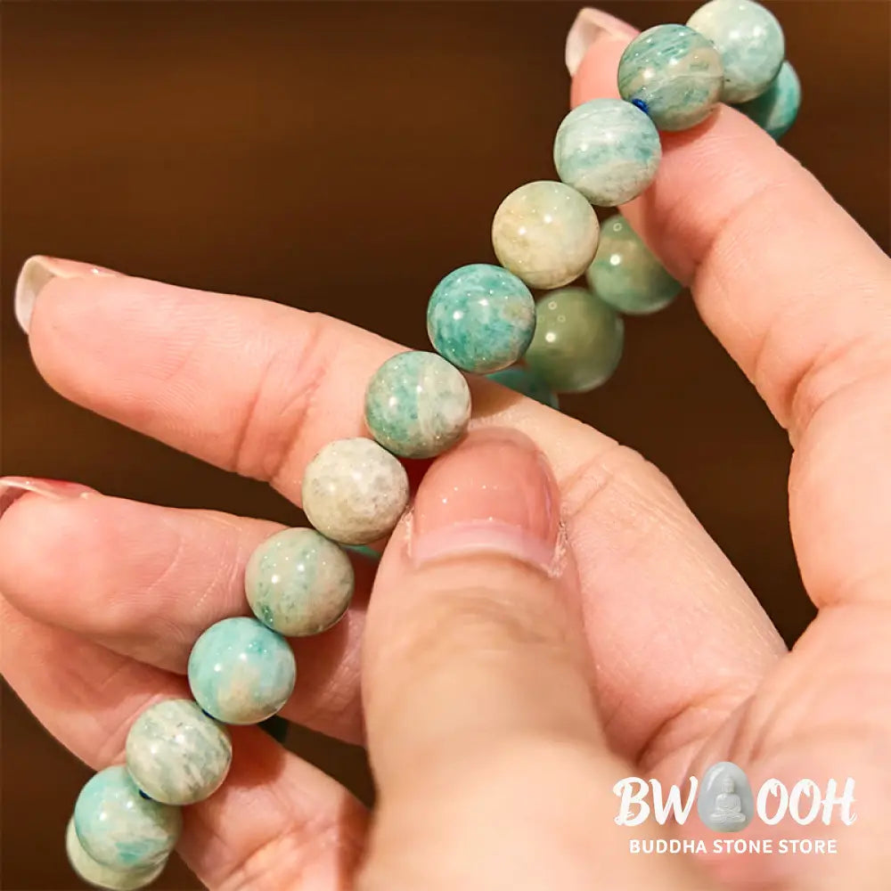 Buddha Stone Amazonite Positive Balance Bracelet - BWOOOH - Amazonite(Wrist Circumference: 14-16cm) - Bracelet
