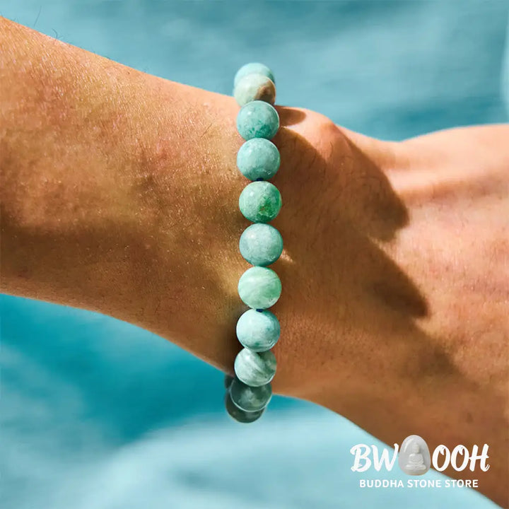 Buddha Stone Amazonite Positive Balance Bracelet - BWOOOH - Amazonite(Wrist Circumference: 14-16cm) - Bracelet