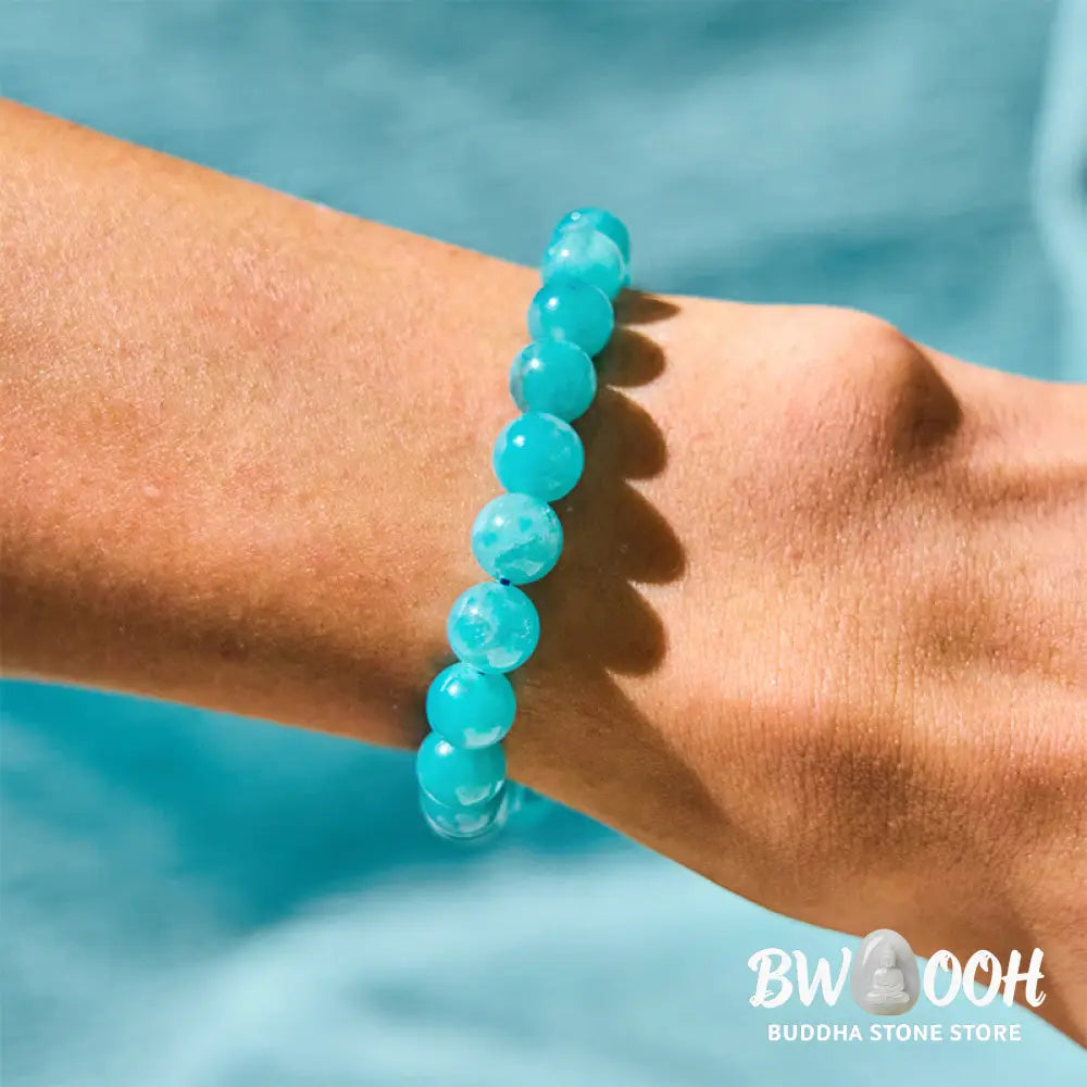 Buddha Stone Amazonite Positive Balance Bracelet - BWOOOH - Amazonite(Wrist Circumference: 14-16cm) - Bracelet