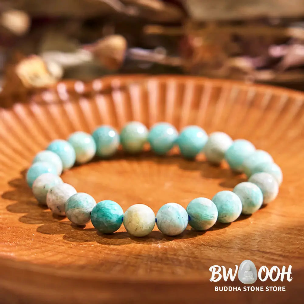 Buddha Stone Amazonite Positive Balance Bracelet - BWOOOH - Amazonite(Wrist Circumference: 14-16cm) - Bracelet