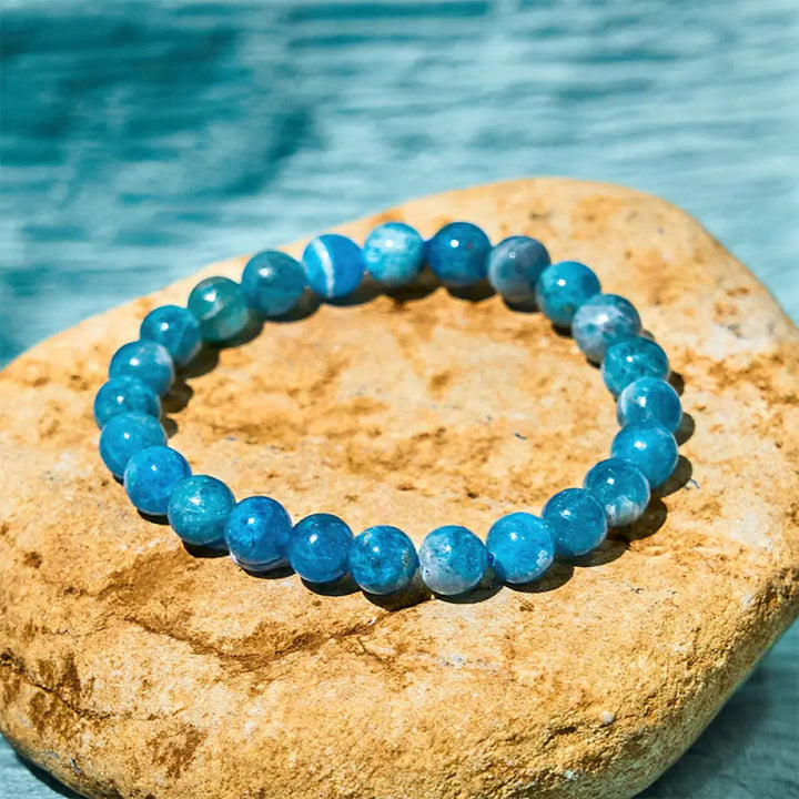 BWOOOH Apatite Motivation Bracelet — natural stone crystal healing bracelet for spiritual healing and mindful living