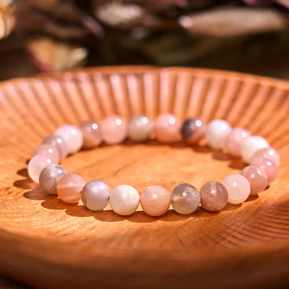 BWOOOH Peach Moonstone Healing Bracelet - BWOOOH - Peach Moonstone(Wrist Circumference: 14-16cm) - Bracelet