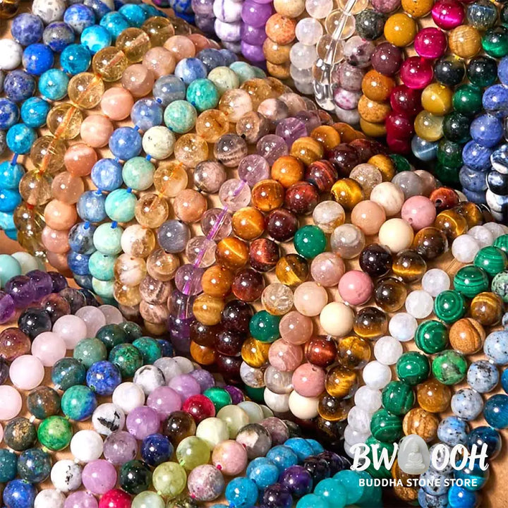 Selection of BWOOOH natural healing crystals and stones - View 2
