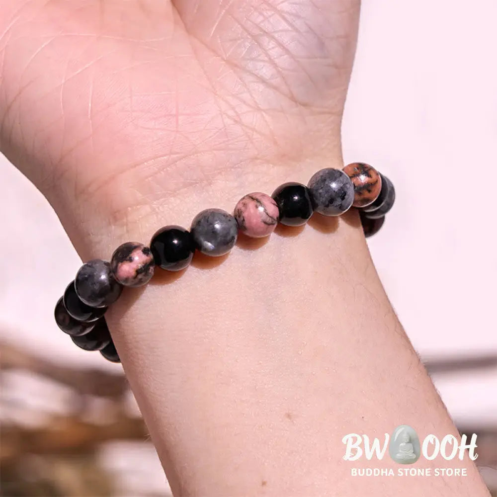 Buddha Stone Various Crystals Malachite Lazurite Lapis Lazuli Hemimorphite Calmness Bracelet - BWOOOH - Bracelet