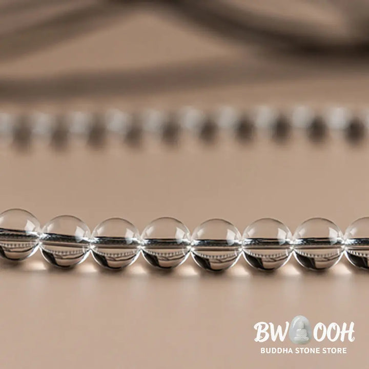 BWOOOH 108 Beads White Crystal Jade Meditation Mala, featuring polished 6mm or 8mm white crystal and jade beads, designed for spiritual balance, enhanced concentration, and deep tranquility. Unisex spiritual accessory. - View 15