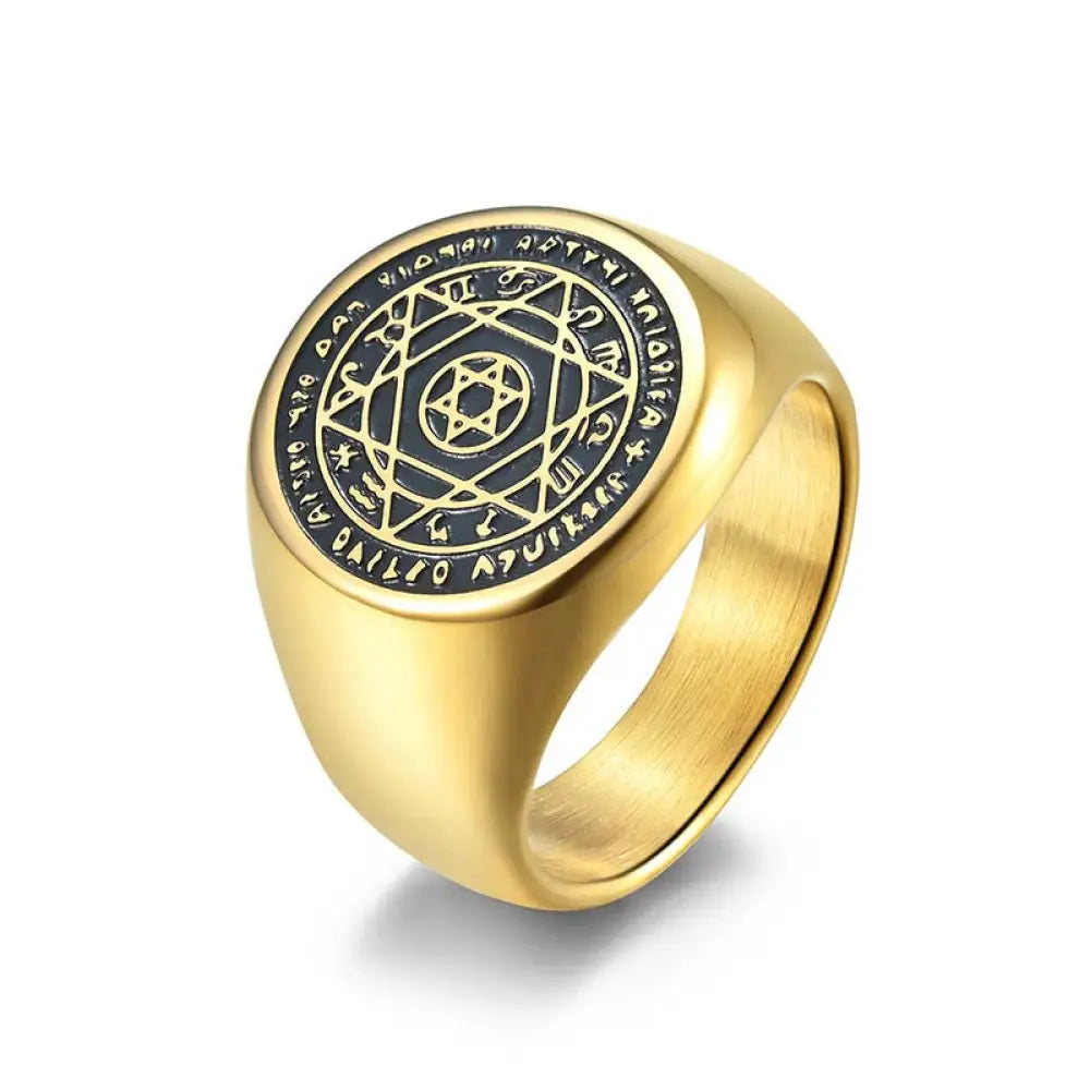 BWOOOH 12 Constellations of the Zodiac Star of David Protection Ring — natural stone Tibetan bracelet for spiritual healin...