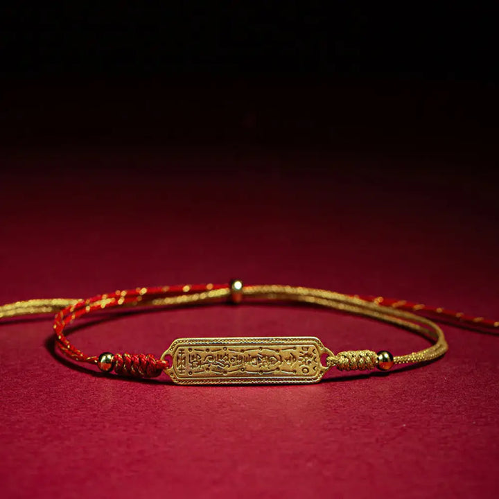 BWOOOH 14K Gold-plated Copper Amulet Protection Red Golden Rope Bracelet — Copper spiritual jewelry for spiritual healing ...