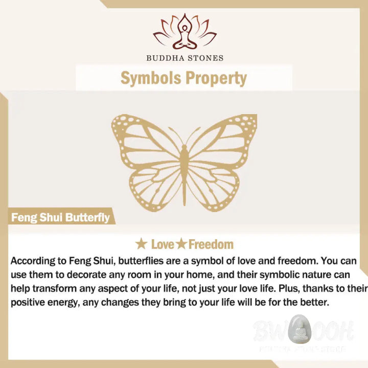 Buddha Stones 14k Gold Plated Round Hetian Jade Tridacna Stone Peach Blossom Flower Butterfly Prosperity Adjustable