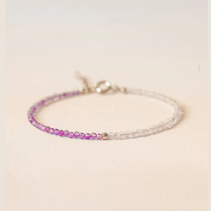 BWOOOH Amethyst Beads Inner Peace Bracelet