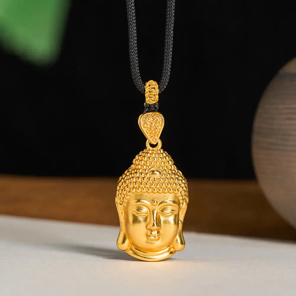 BWOOOH Buddha Symbol Braided Cord Serenity Necklace
