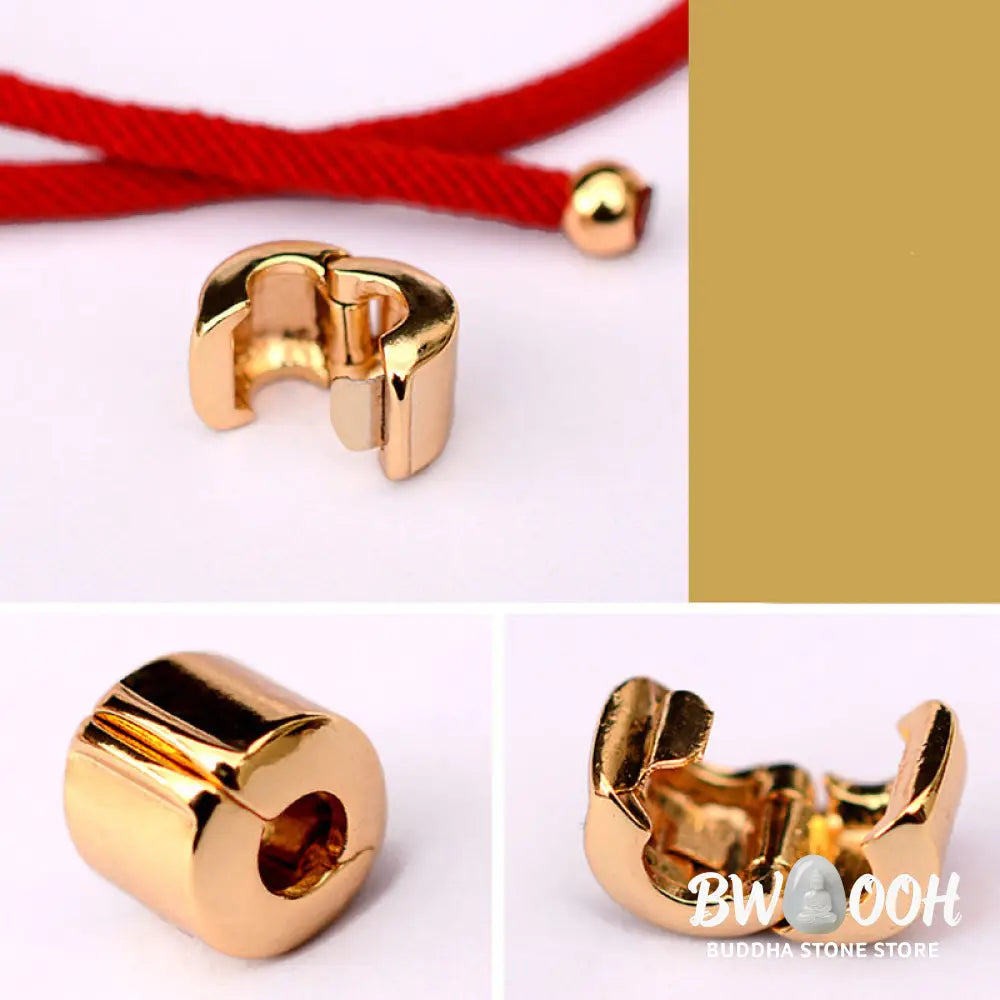 Buddha Stones 24K Gold-Plated PiXiu Luck Red String Bracelet - BWOOOH - Bracelet