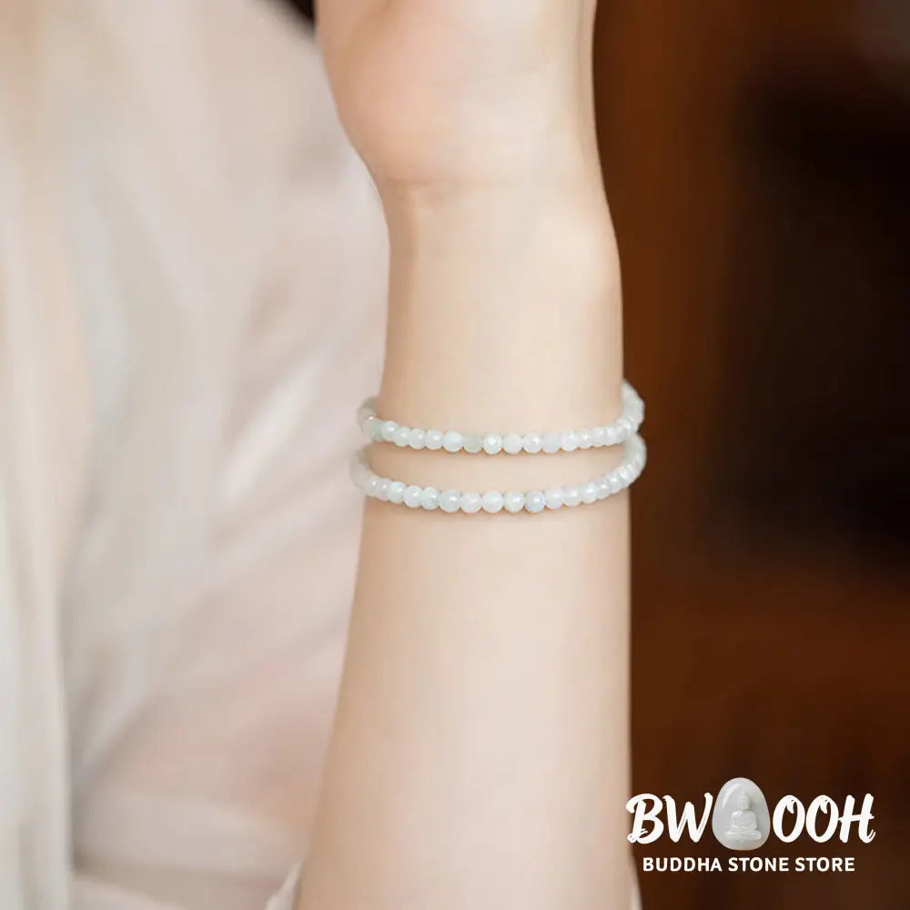 Buddha Stones 2mm Jade Ultra-thin Beads 14k Gold Plated Copper Luck Bracelet - BWOOOH - Bracelet