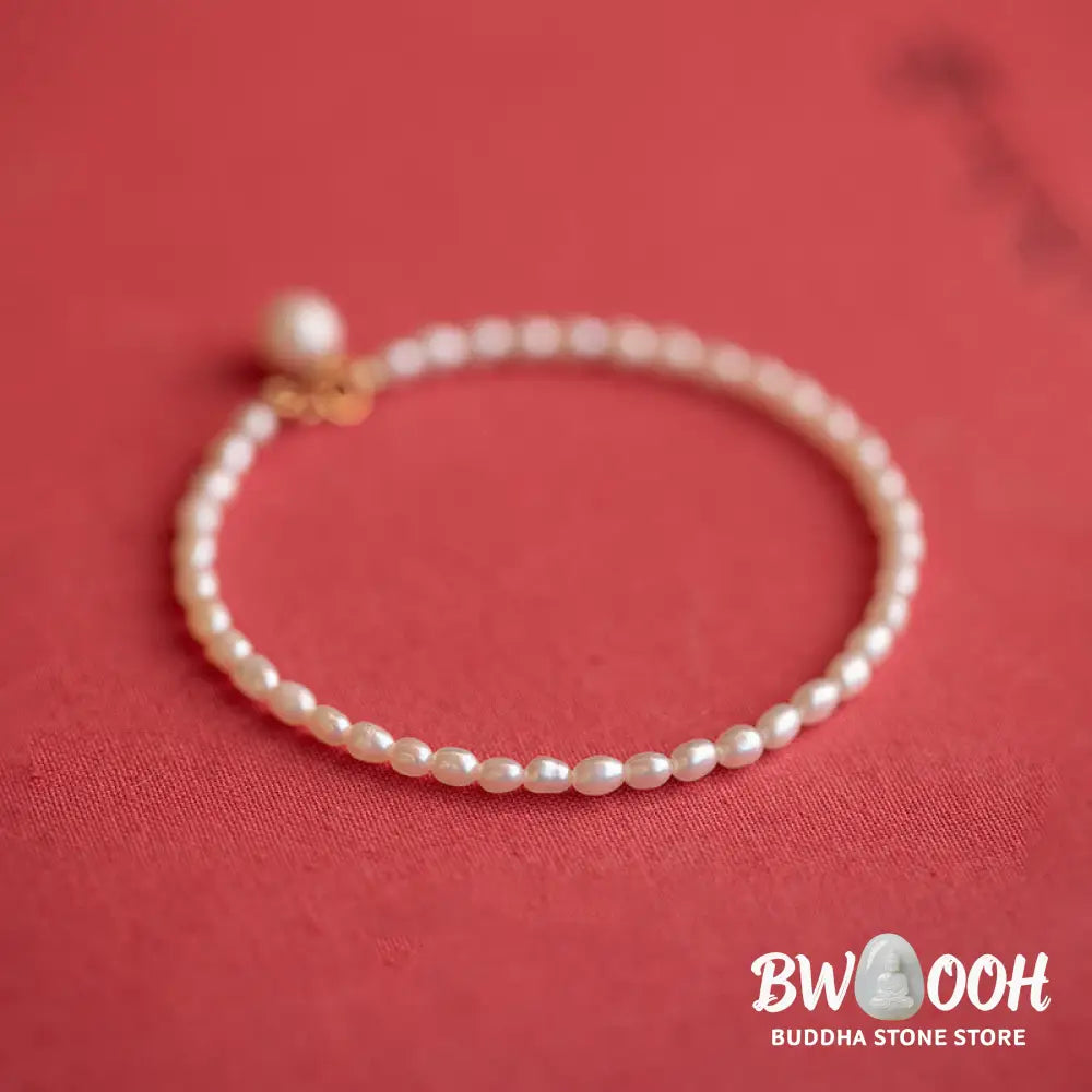 Buddha Stones 2mm Natural Pearl Ultra-thin Beads 14k Gold Plated Copper Wisdom Bracelet - BWOOOH - Bracelet