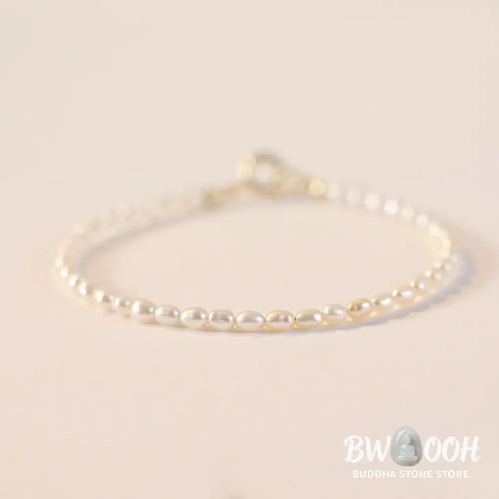 Buddha Stones 2mm Natural Pearl Ultra-thin Beads 14k Gold Plated Copper Wisdom Bracelet - BWOOOH - Bracelet