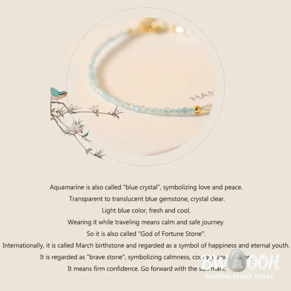 Buddha Stones 2mm Turquoise Pearl Ultra-thin Beads 14k Gold Plated Copper Wisdom Bracelet - BWOOOH - Bracelet