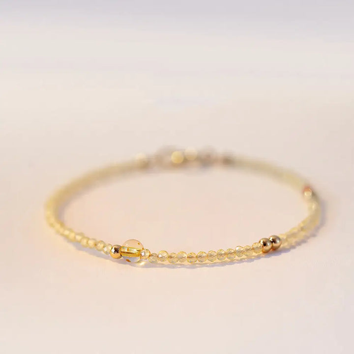 BWOOOH 2mm citrine ultra-thin protection bracelet.