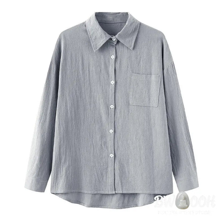 Buddha Stones 2Pcs Long Sleeve Shirt Top With Pockets Drawstring Pants Meditation Cotton Clothing Women&