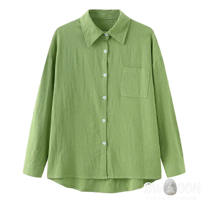 Buddha Stones 2Pcs Long Sleeve Shirt Top With Pockets Drawstring Pants Meditation Cotton Clothing Women&